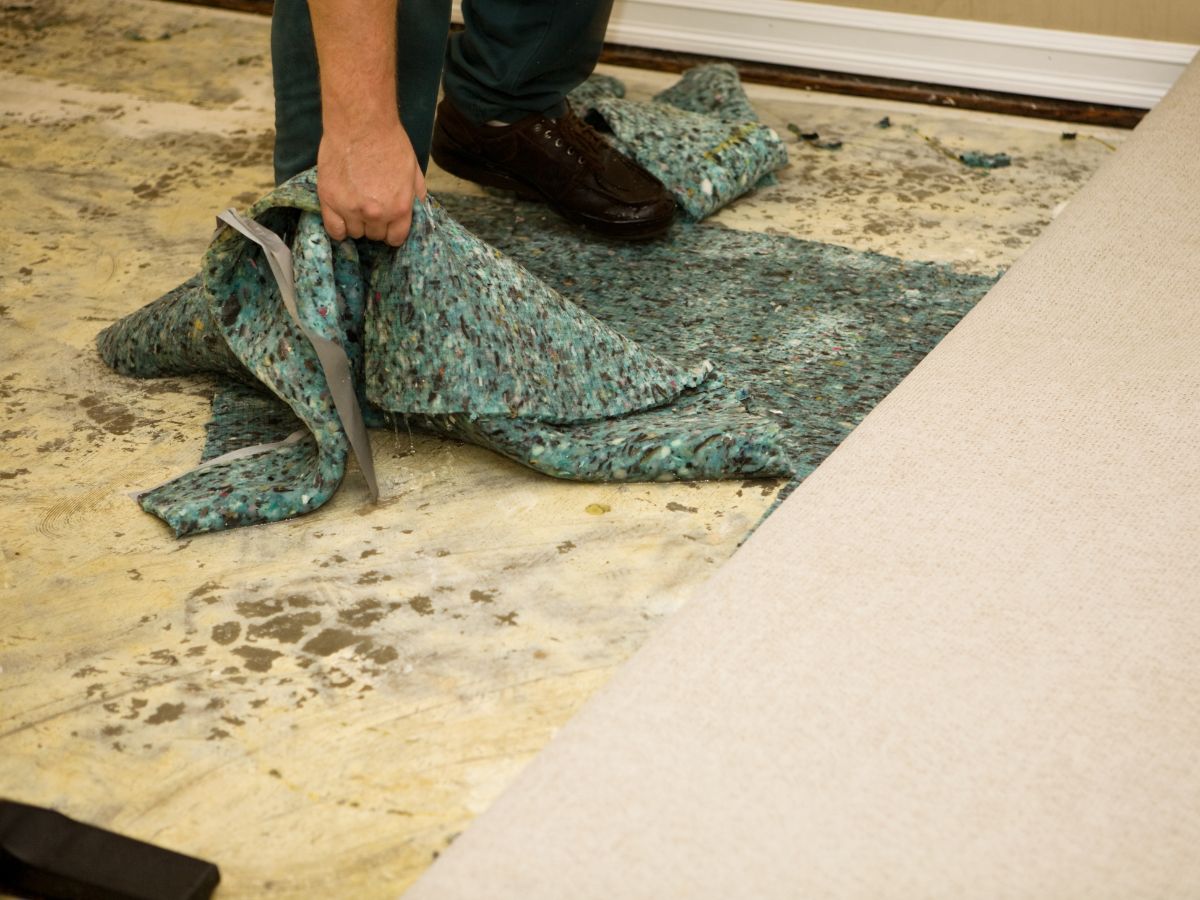 Carpet needing to be replaced from water damage