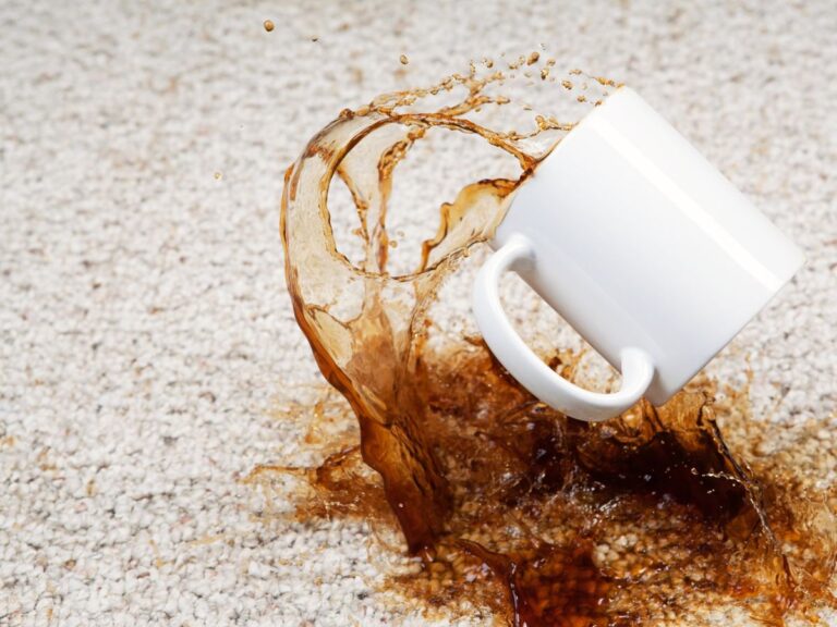 Coffee Spilling onto carpet