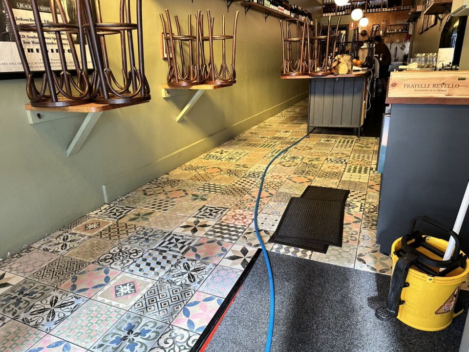 Sonny Wine Bar Tile and Grout Clean Hobart