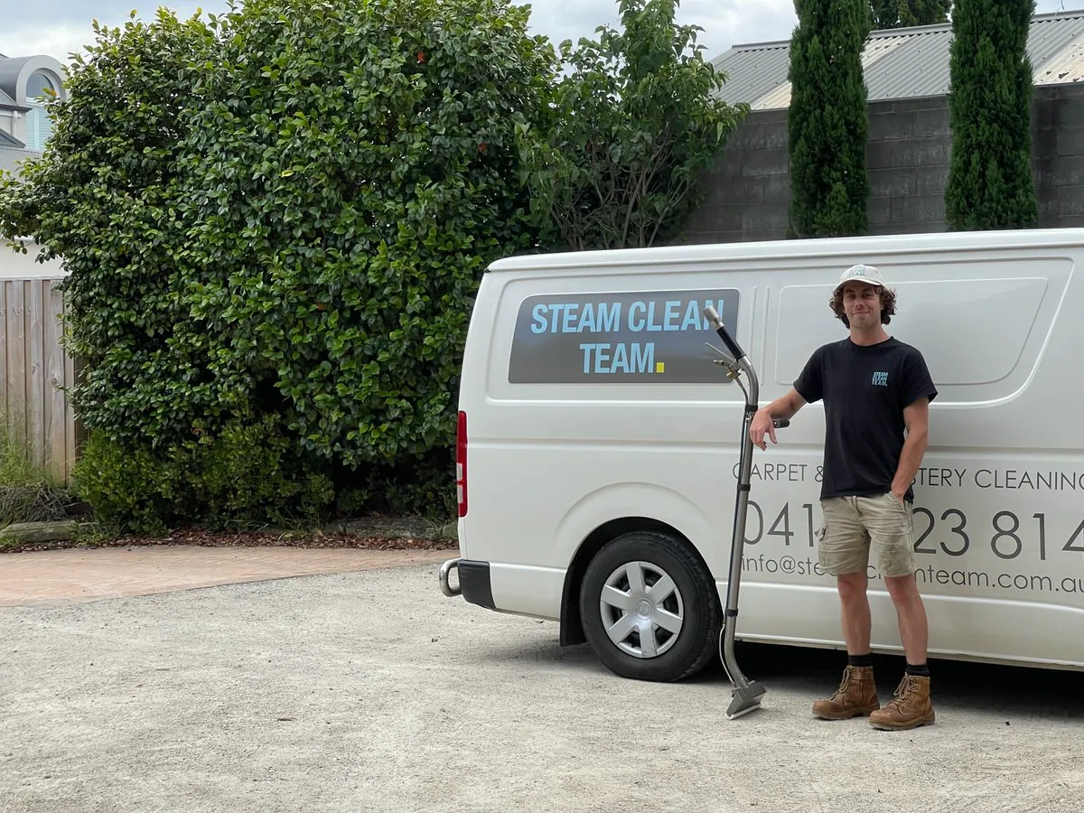 Tom standing in front of his van