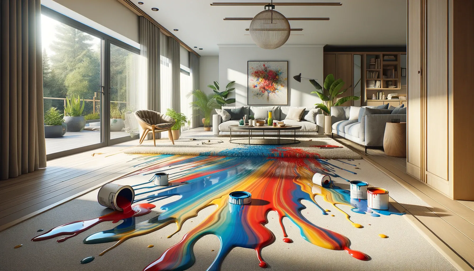 paint in carpet