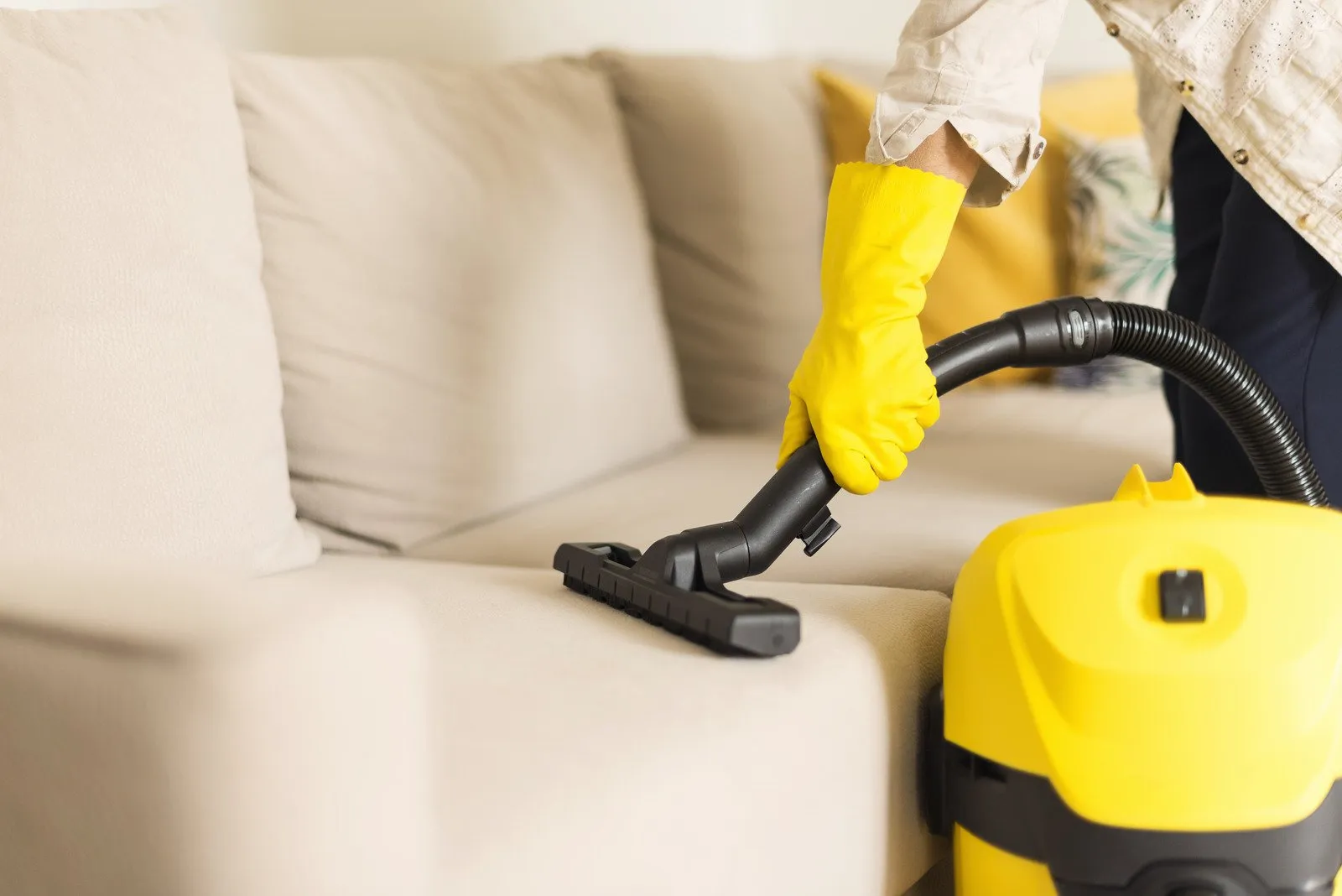 steam cleaning upholstery to remove allergens